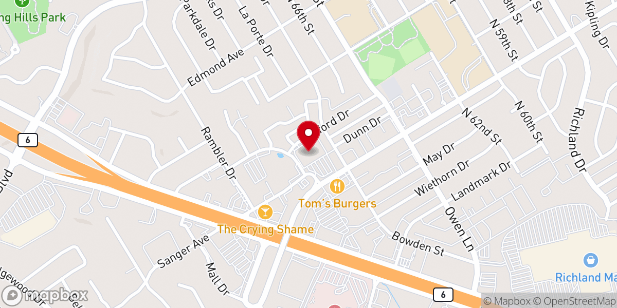 Map showing location of Potters house church waco