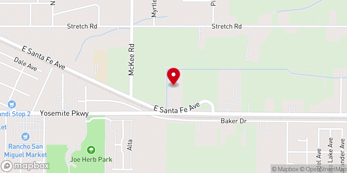 Map showing location of Ephesus Apostolic Church