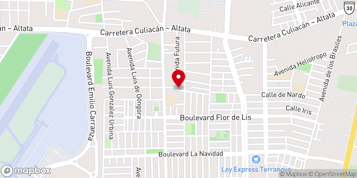 Map showing location of IDM ECAR PAN DE VIDA