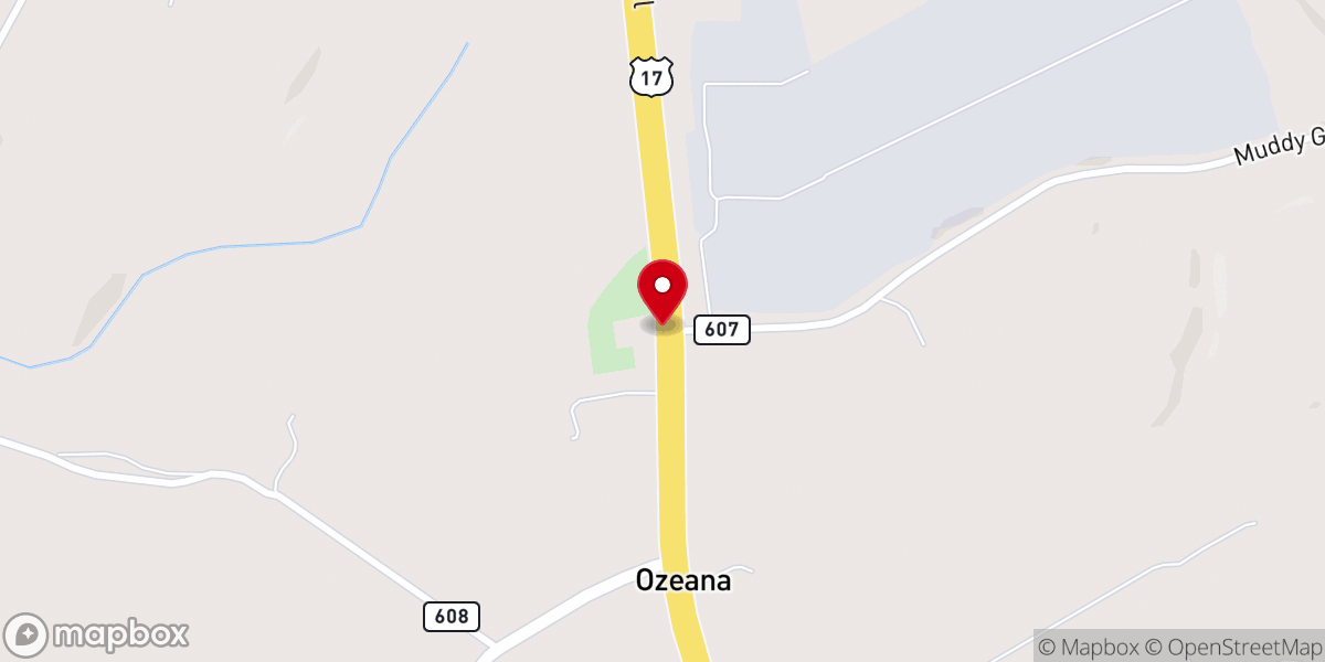 Map showing location of Angel Visit Baptist Church