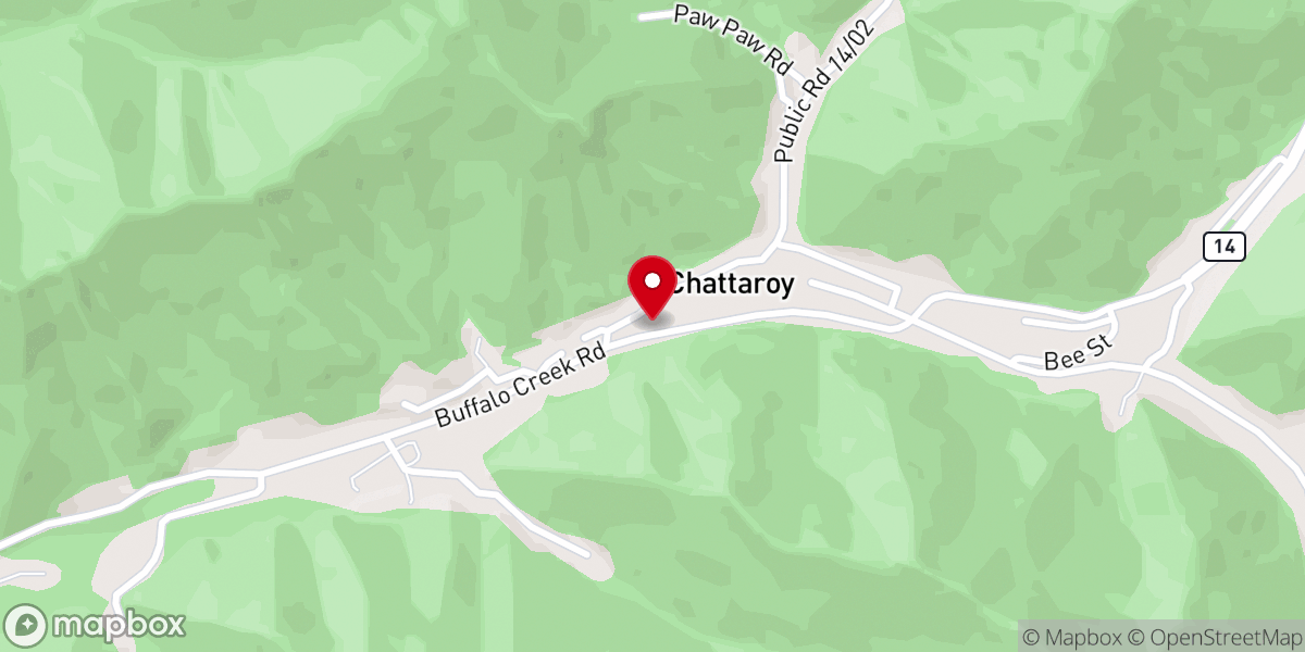 Map showing location of Chattaroy Missionary Baptist Church