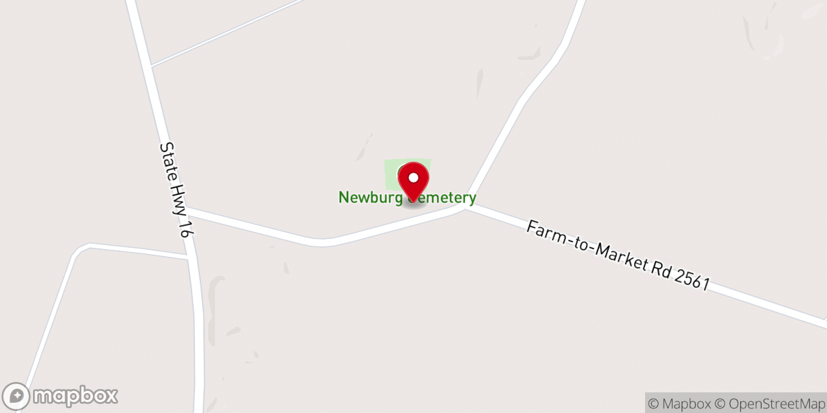Map showing location of South Leon Baptist Church