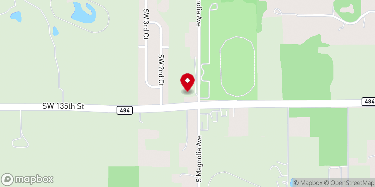 Map showing location of Ocala Tower of Prayer Inc