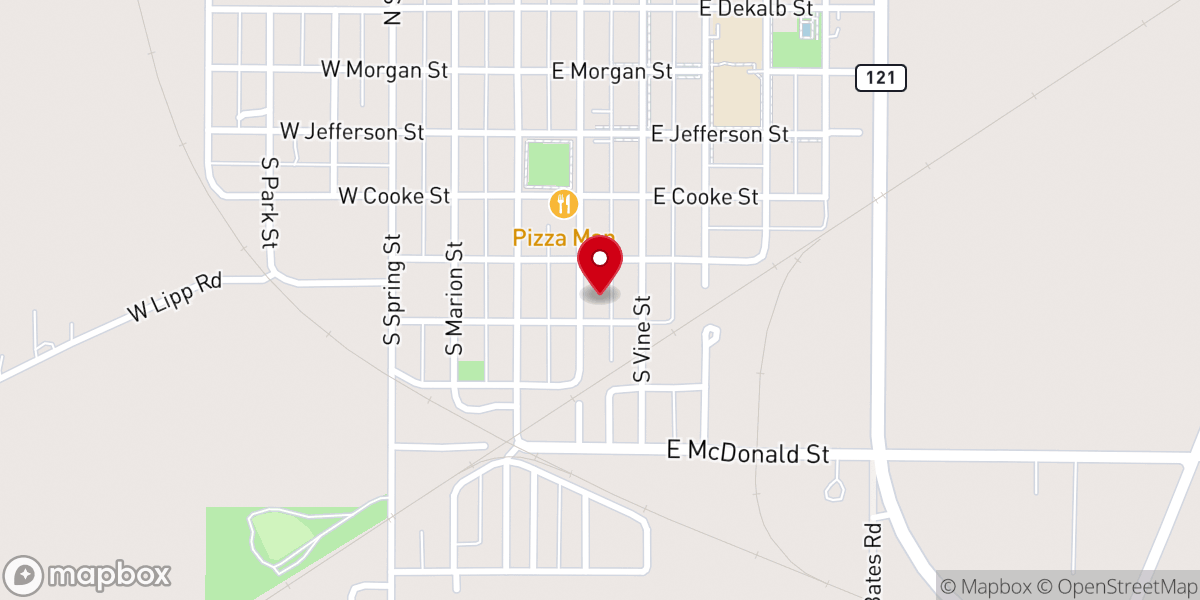 Map showing location of Saint Thomas Aquinas Church
