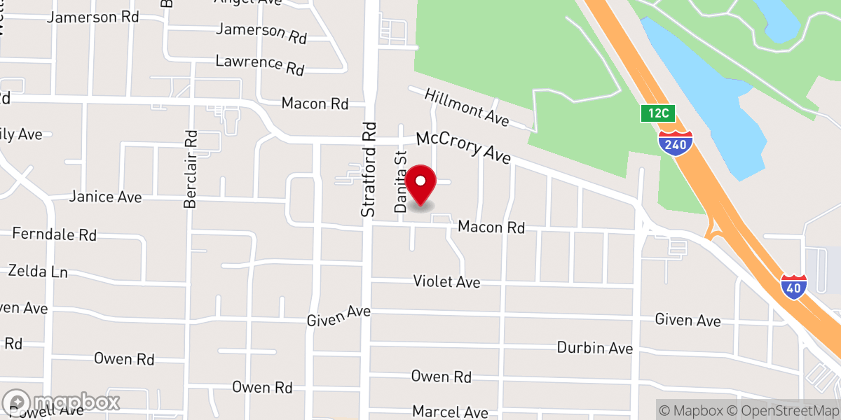 Map showing location of New Hope Ministry