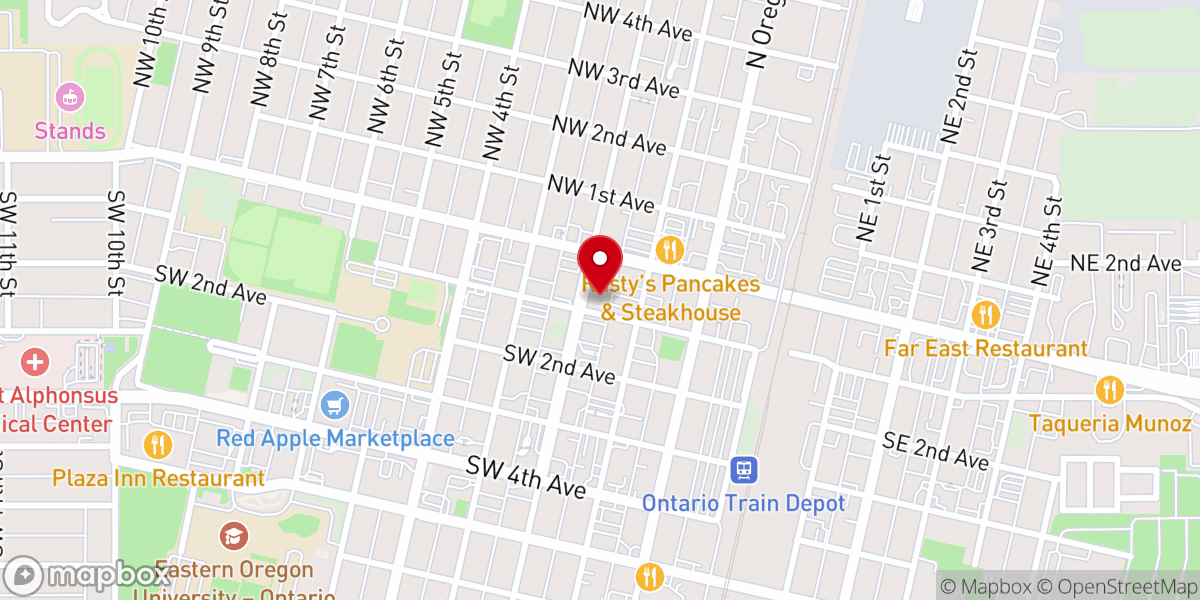 Map showing location of Lighthouse Worship Center