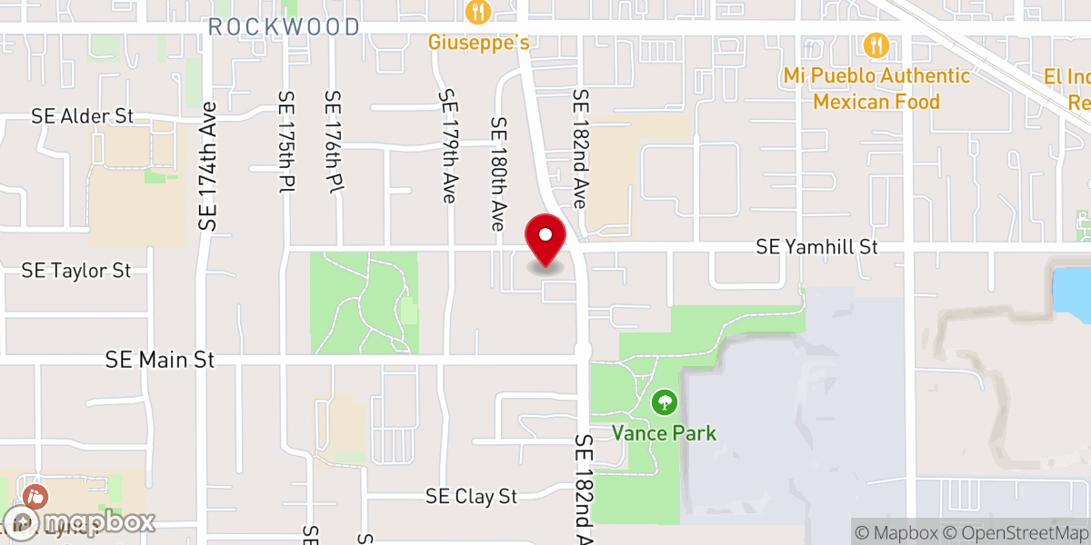 Map showing location of Parish Center