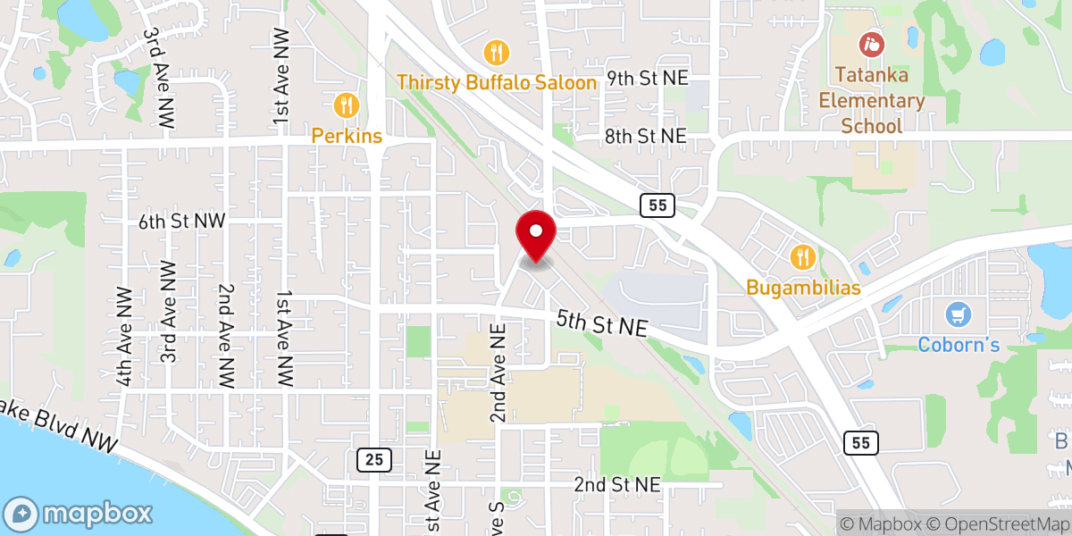 Map showing location of Love Inc Big Woods