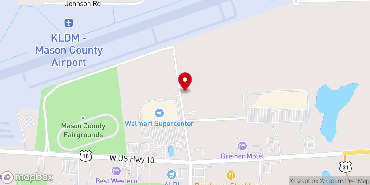 Map showing location of United Pentacostal Church
