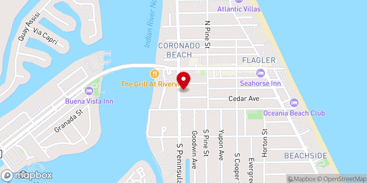 Map showing location of Coronado Community United Methodist Church
