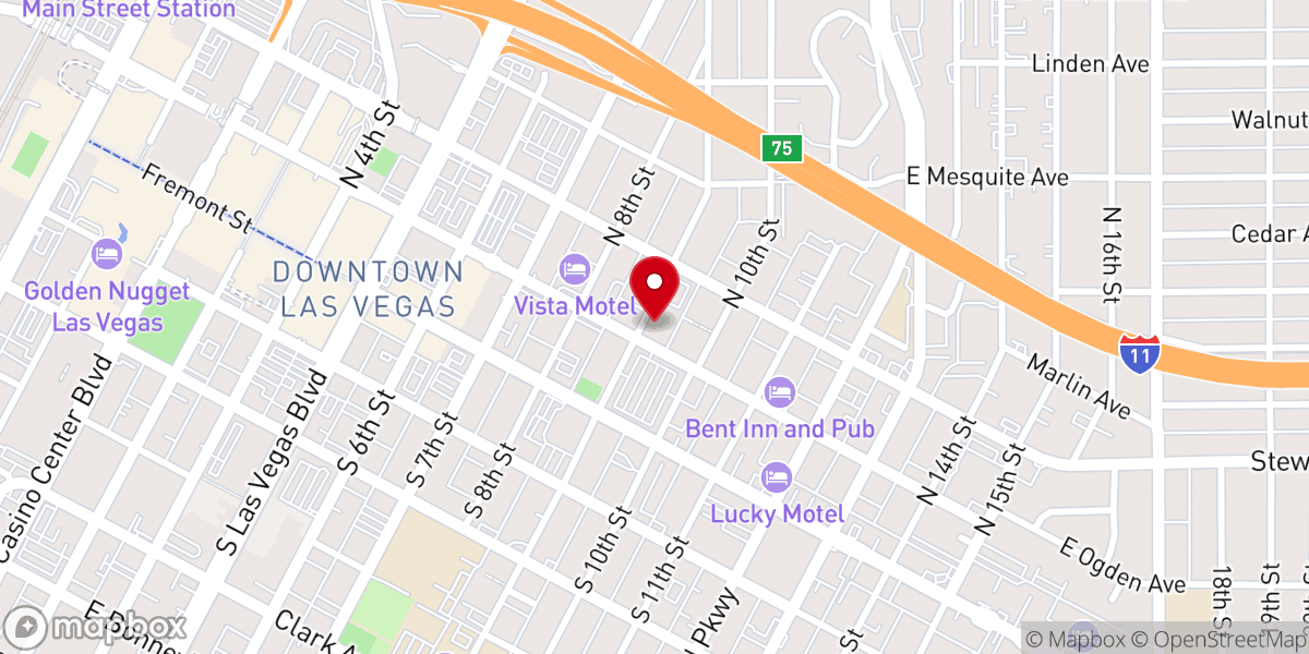 Map showing location of Church on the Street