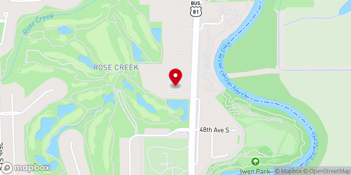 Map showing location of Atonement Lutheran Church