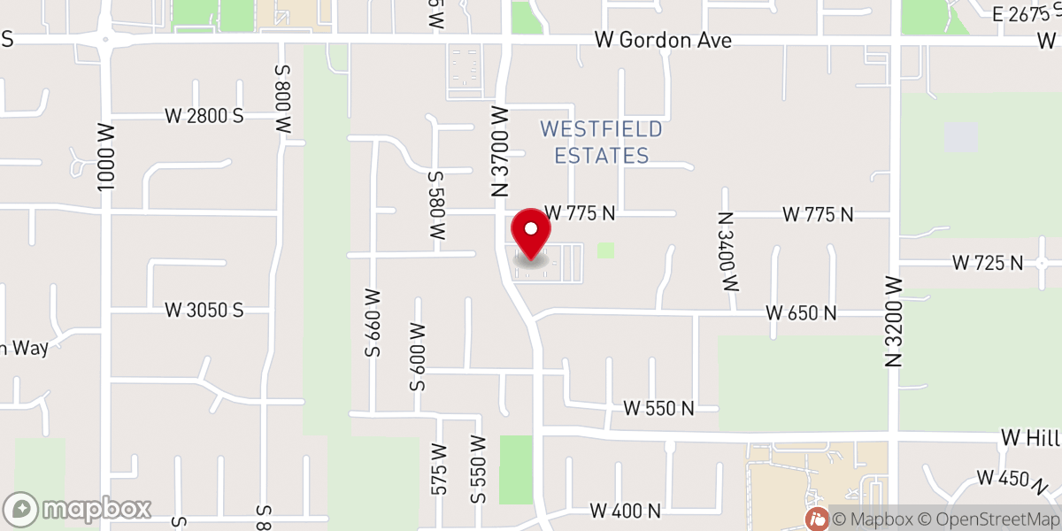 Map showing location of Layton Legacy Stake Center