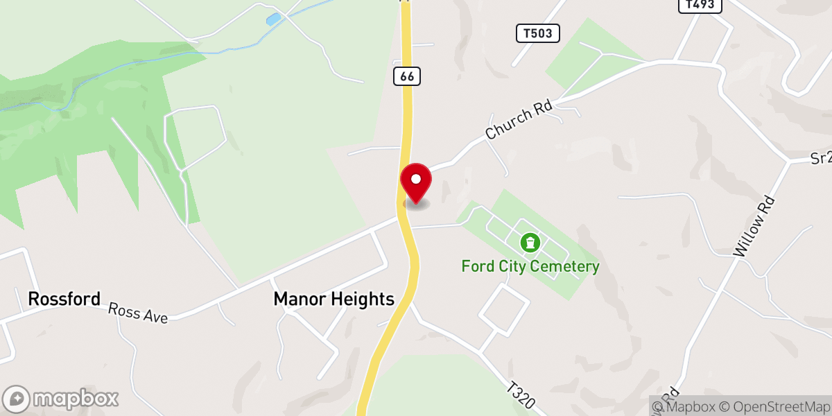 Map showing location of Appleby Manor Memorial Presbyterian Church