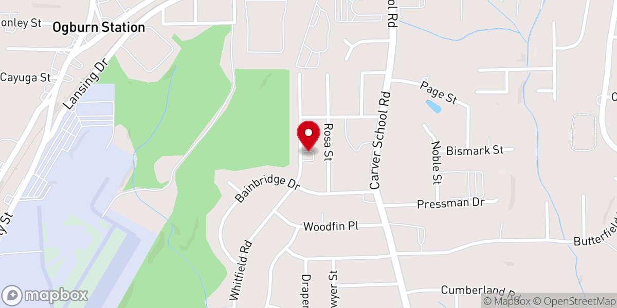 Map showing location of Macedonia Holiness Church