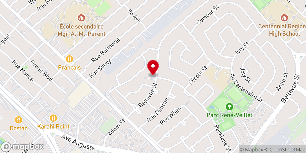 Map showing location of Greenfield Park Baptist Church