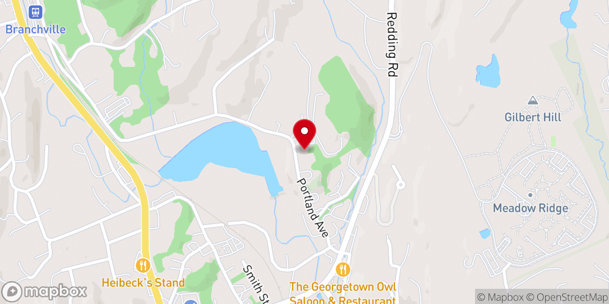 Map showing location of Bethlehem Lutheran Church