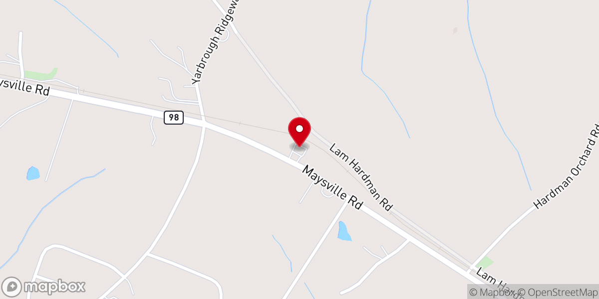 Map showing location of The Lighthouse Congregational Holiness Church