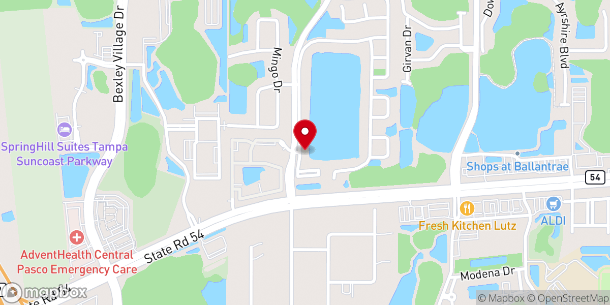 Map showing location of Cross Life Church