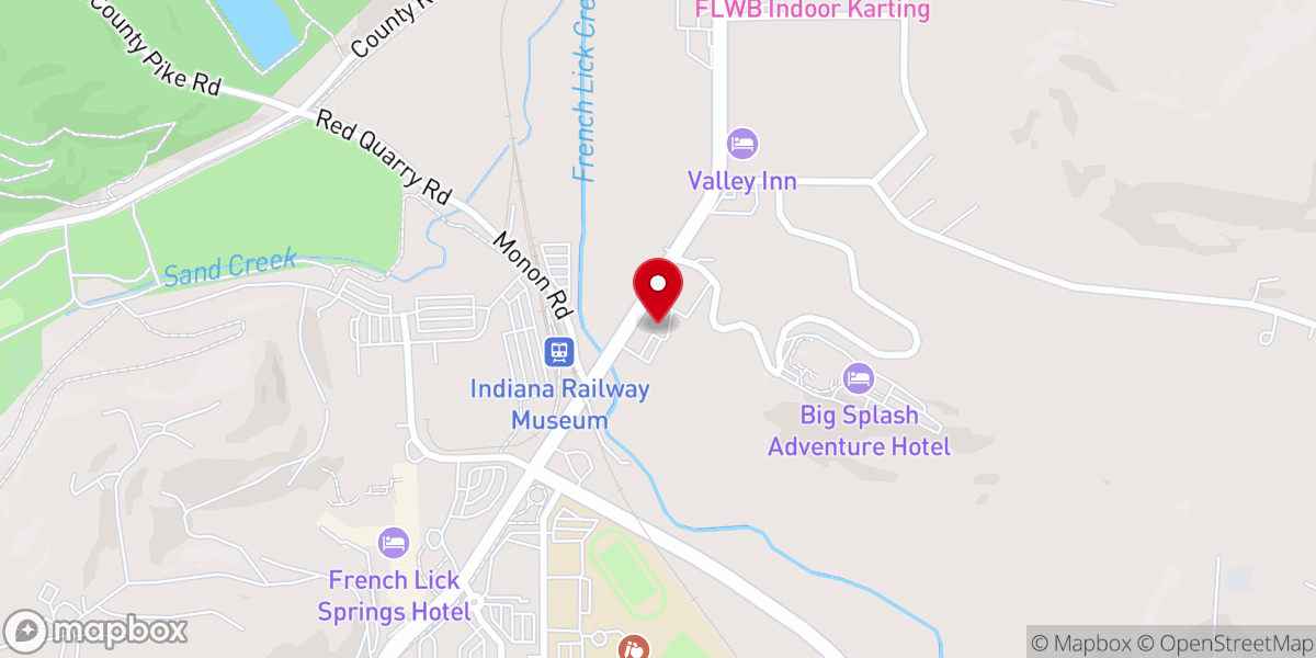 Map showing location of Beechwood Christian Church