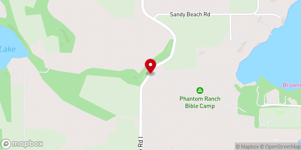 Map showing location of Phantom Ranch Bible Camp