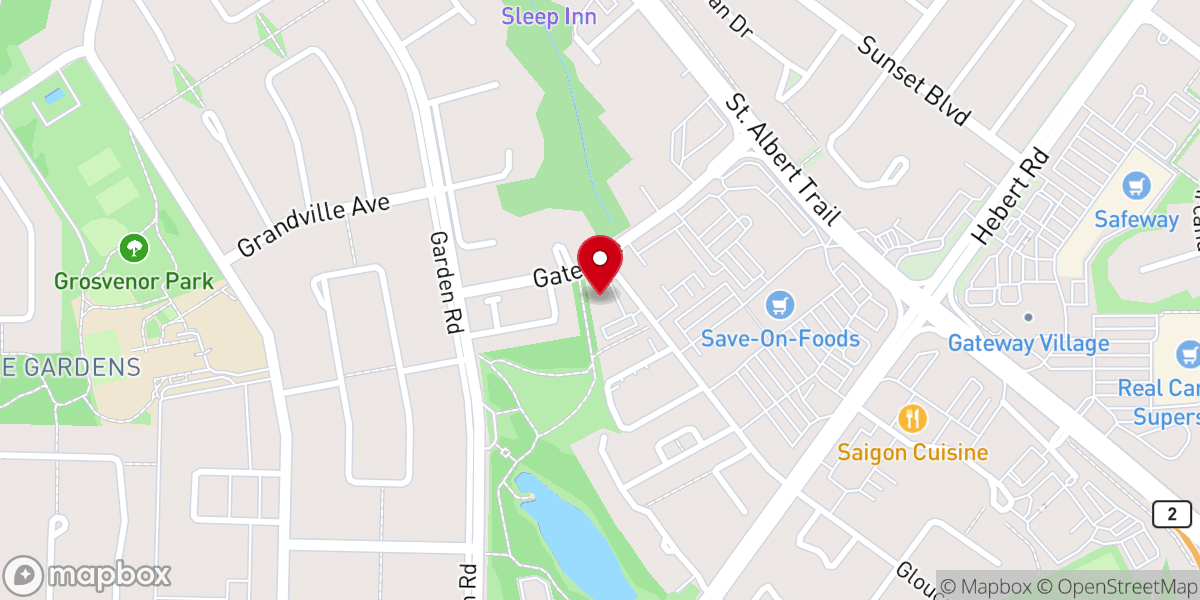 Map showing location of Gardens Community Church