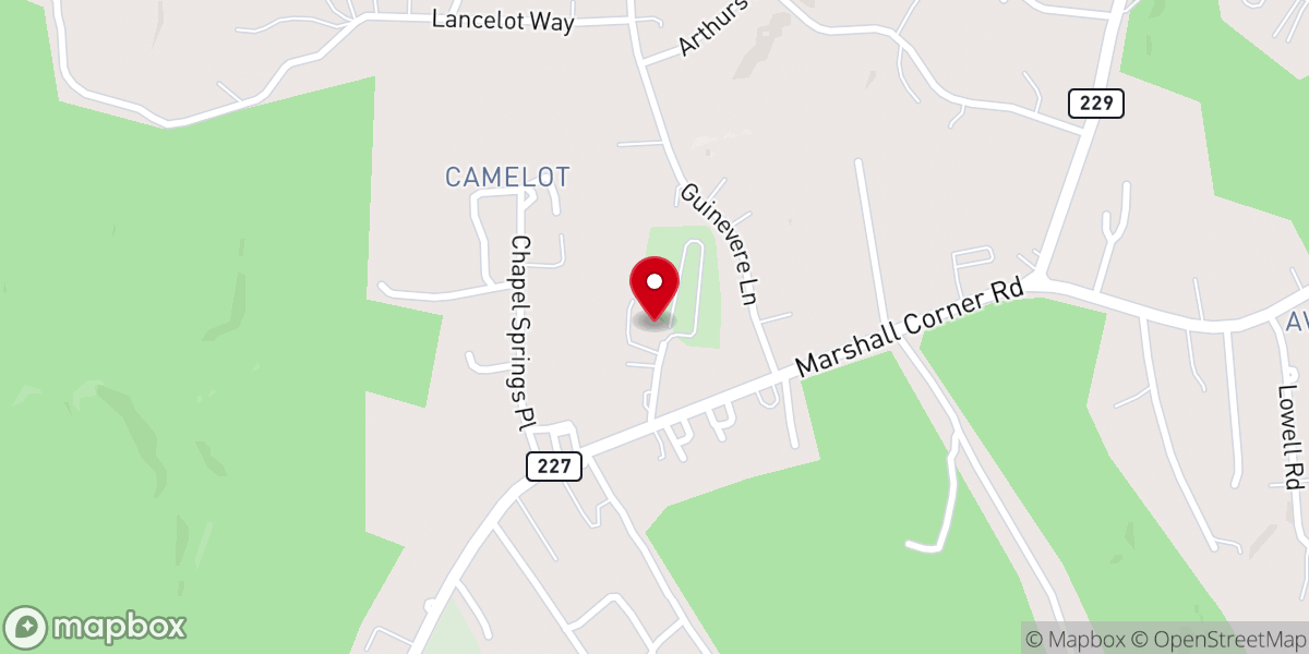 Map showing location of St. Joseph Catholic Church