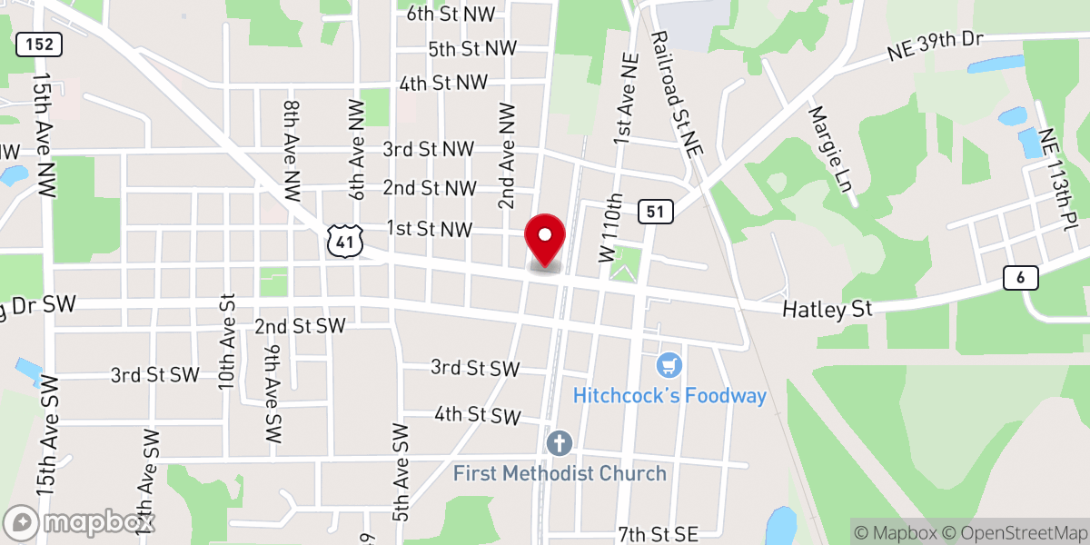 Map showing location of Higher Heights and Deeper Depths Ministry