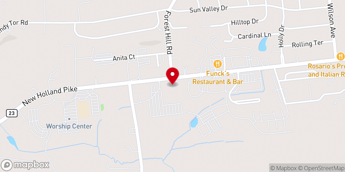 Map showing location of Burning Hearts Community Church