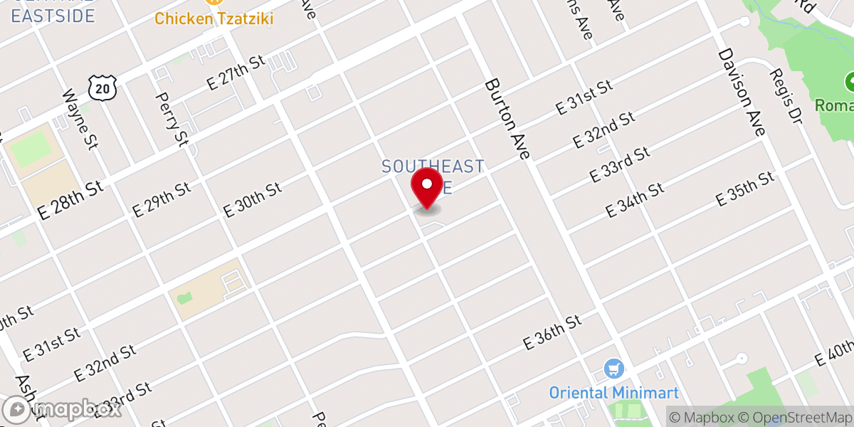 Map showing location of First Good Samaritan Methodist Church