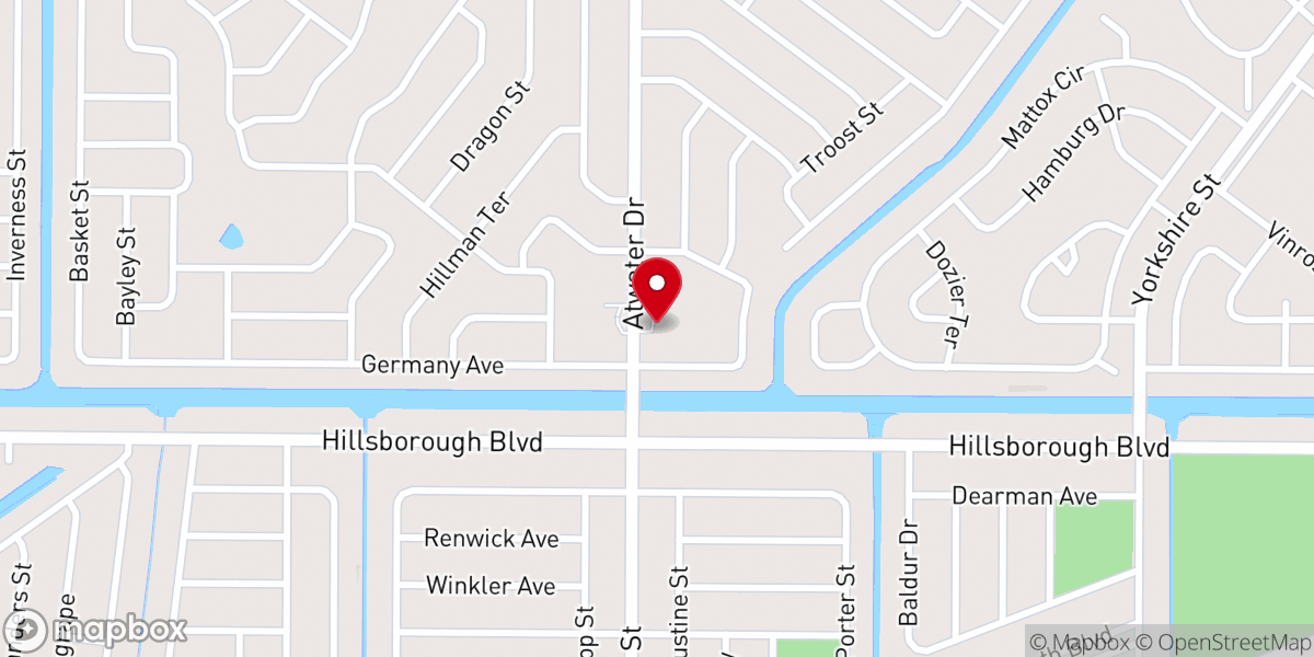 Map showing location of Atwater Community Church