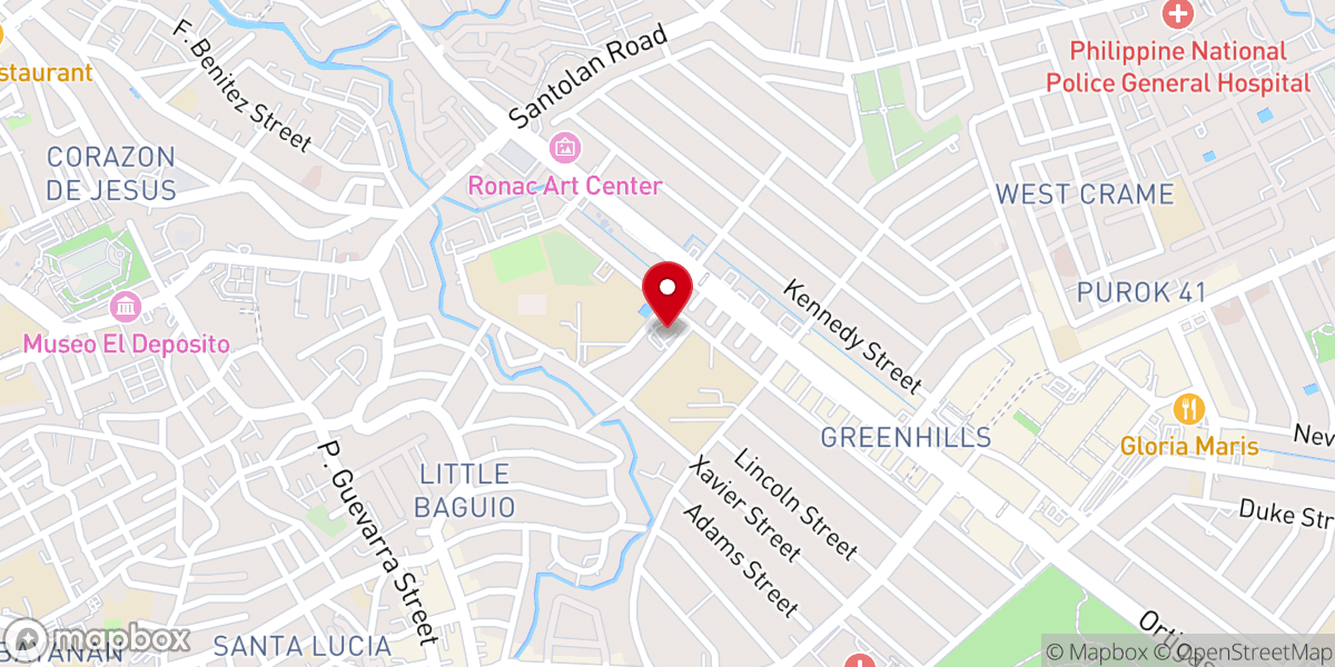 Map showing location of Mary the Queen Parish (Archdiocese of Manila)