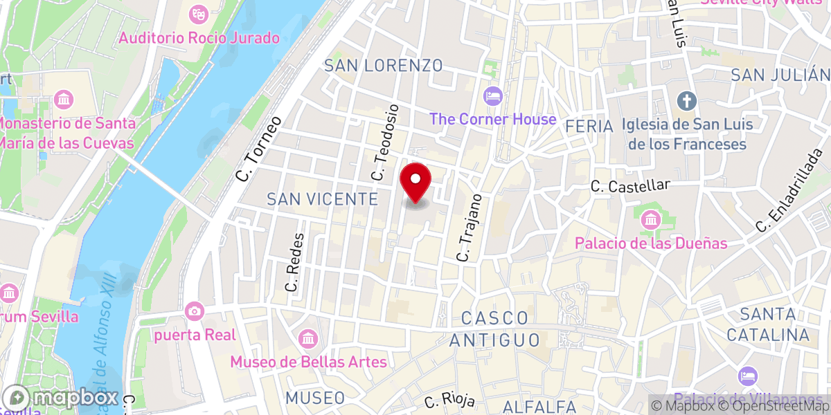 Map showing location of Religiosas Capuchinas