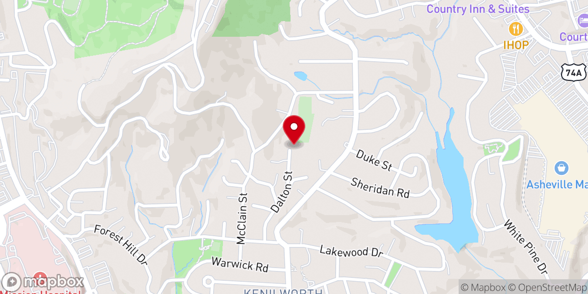 Map showing location of St. John 'A' Baptist Church