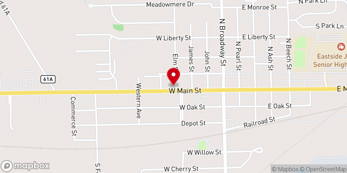 Map showing location of St Mark Lutheran Church ELCA