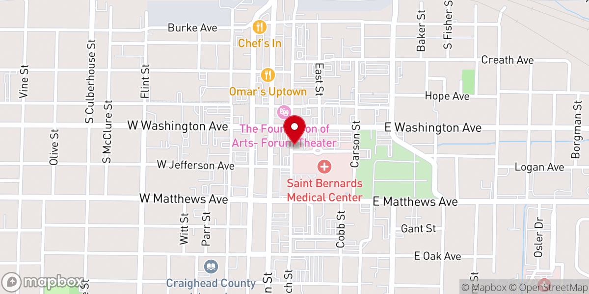 Map showing location of Church Street Station Venue