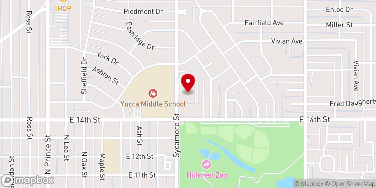 Map showing location of First Methodist Church