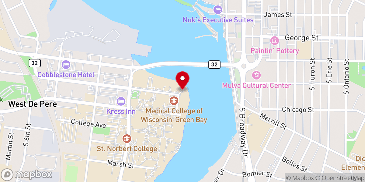 Map showing location of Calawerts Family Grotto of Our Lady