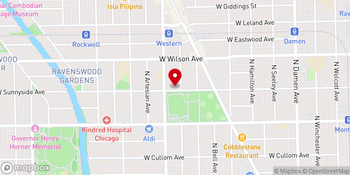 Map showing location of Queen of Apostles Catholic Church