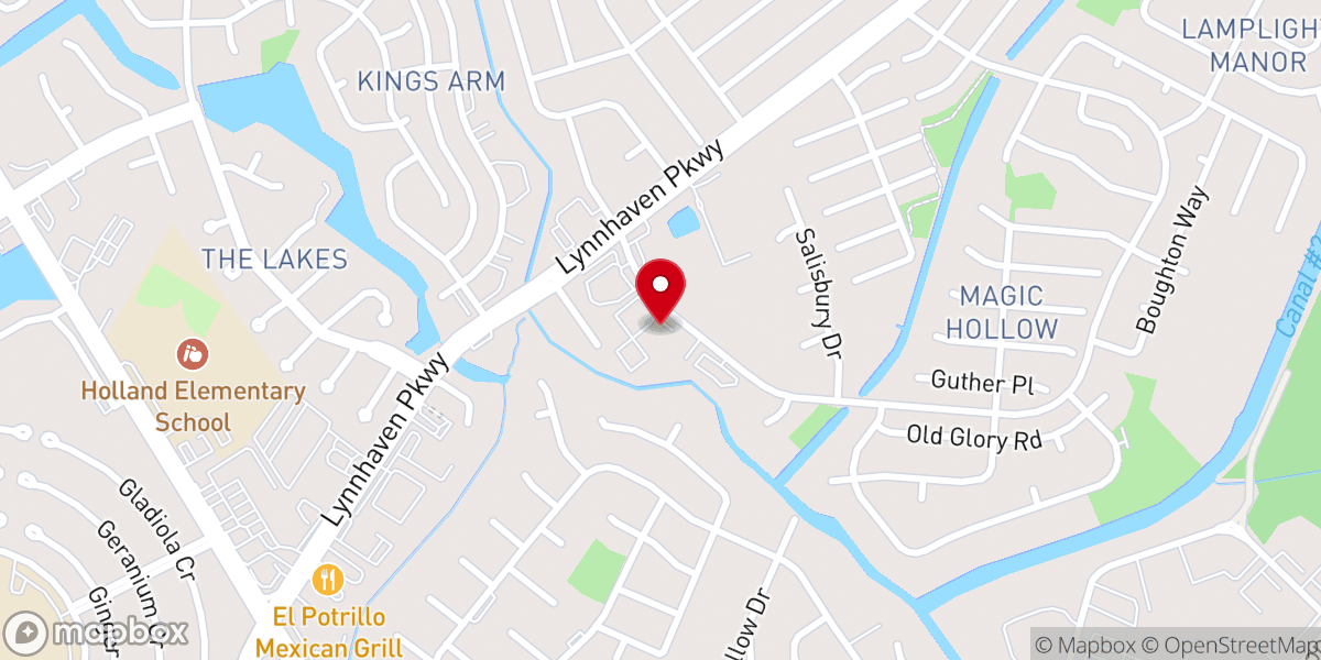 Map showing location of Potters House