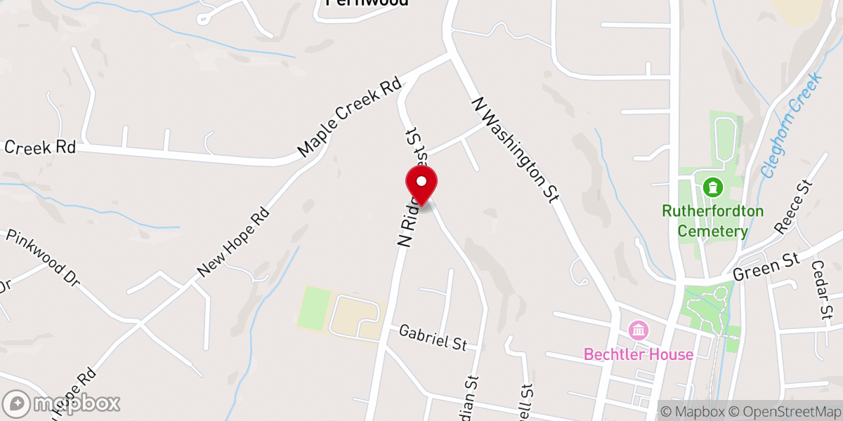 Map showing location of Saint Gabriels Church