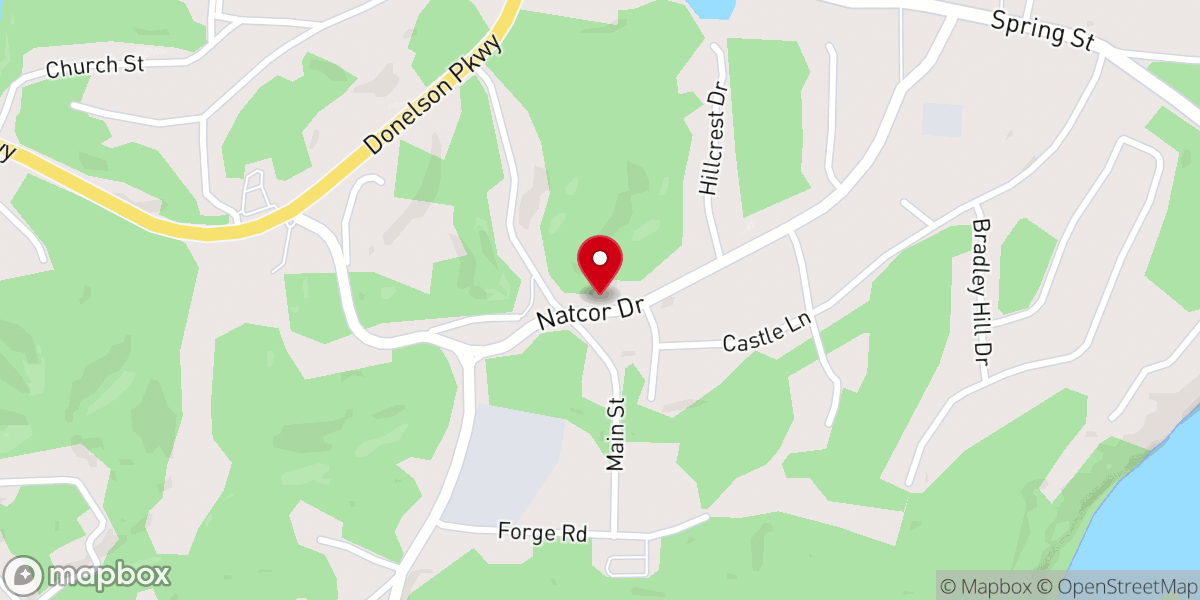 Map showing location of Dover Church of Christ