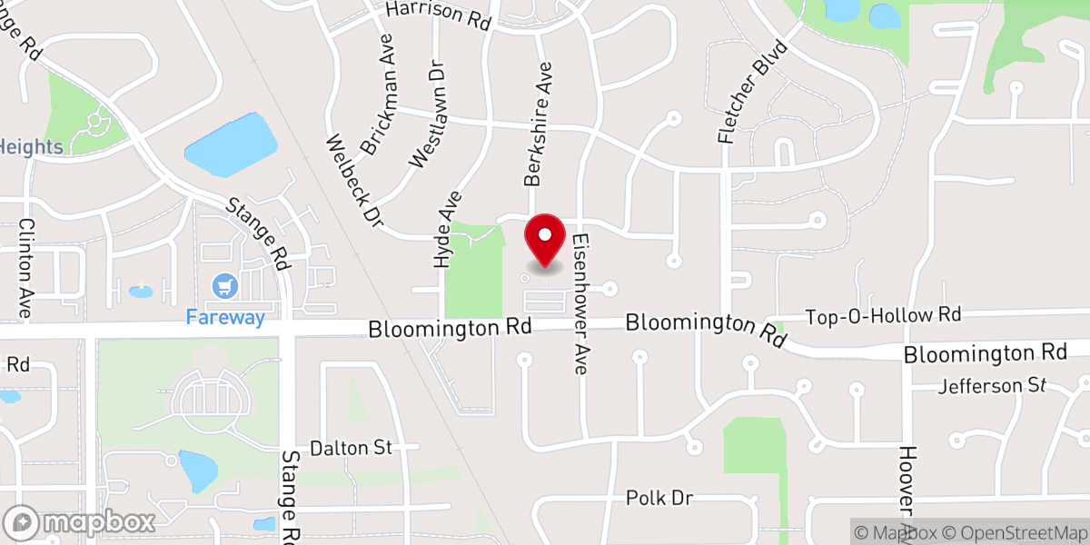 Map showing location of Stonebrook Community Church