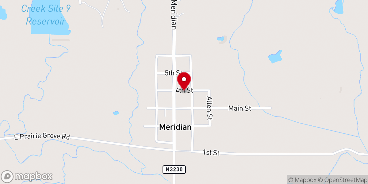 Map showing location of St Paul Baptist Church
