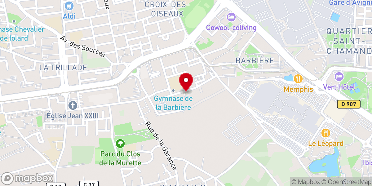 Map showing location of Église du Septième Jour