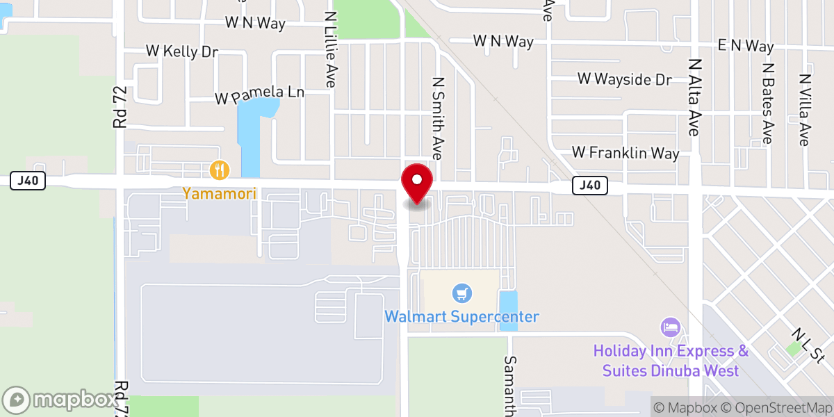 Map showing location of Tian Tian Buffet