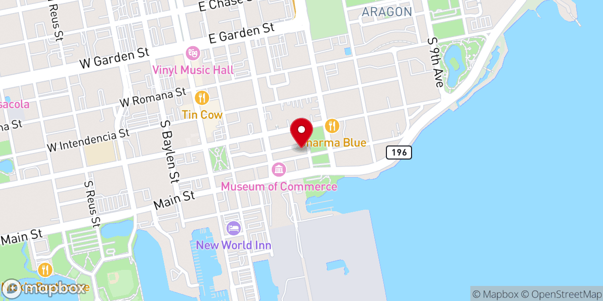 Map showing location of Old Christ Church