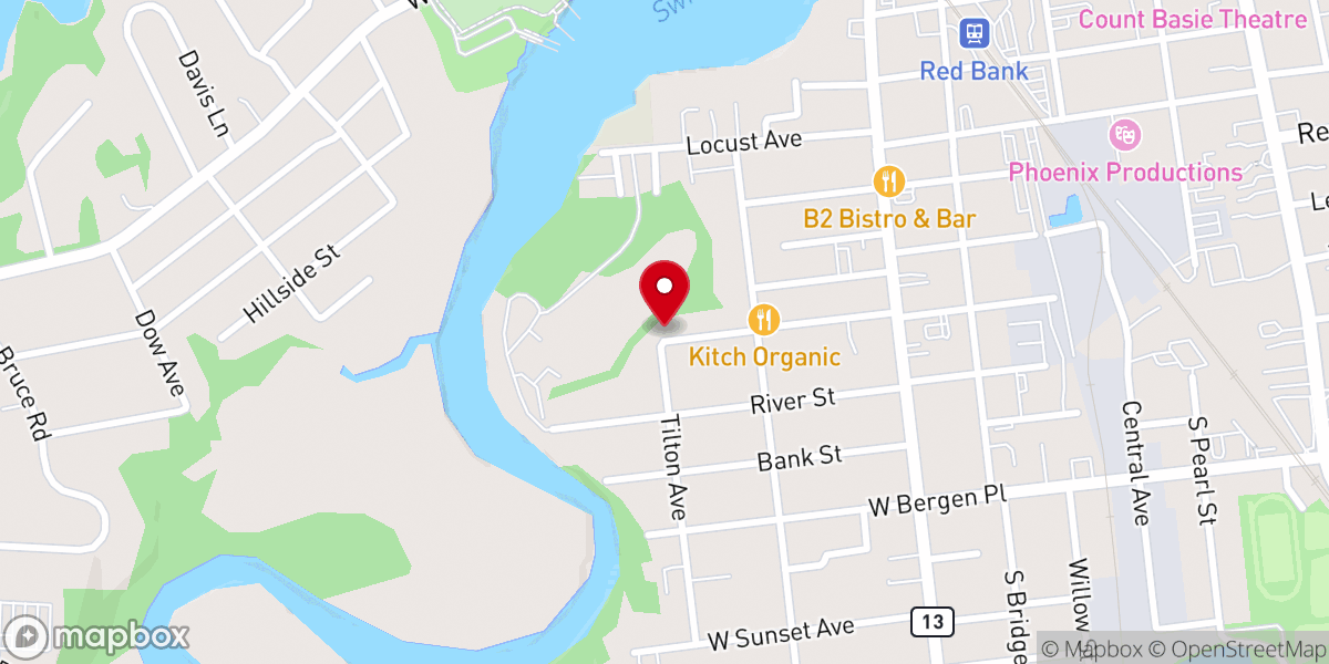 Map showing location of New Hope Revival Temple Ministries
