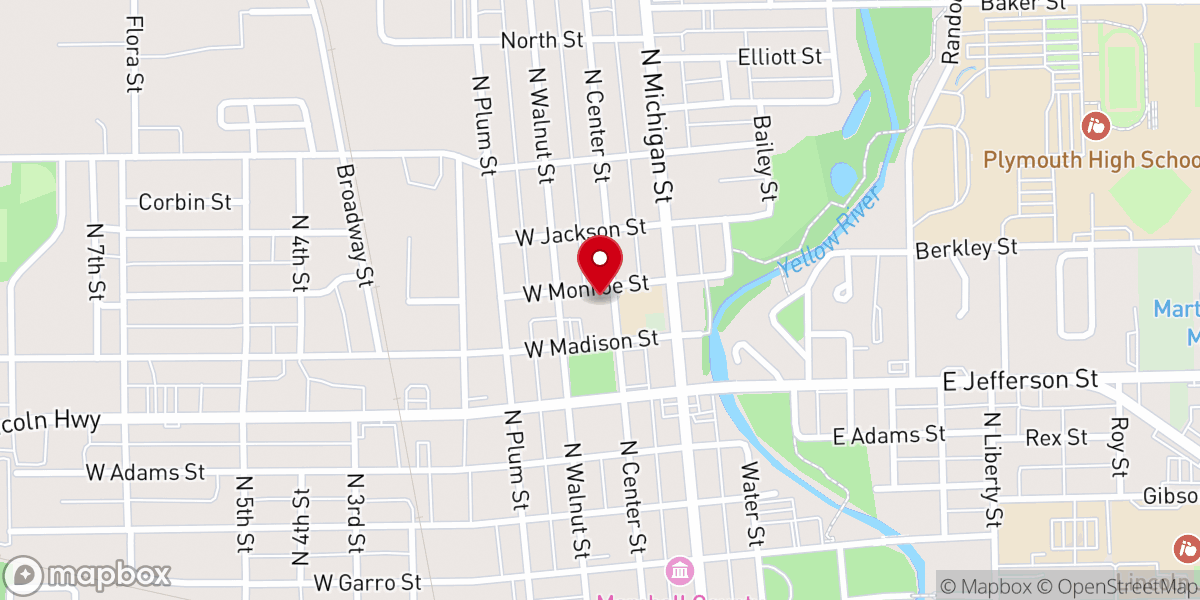Map showing location of St. Michael Catholic Church