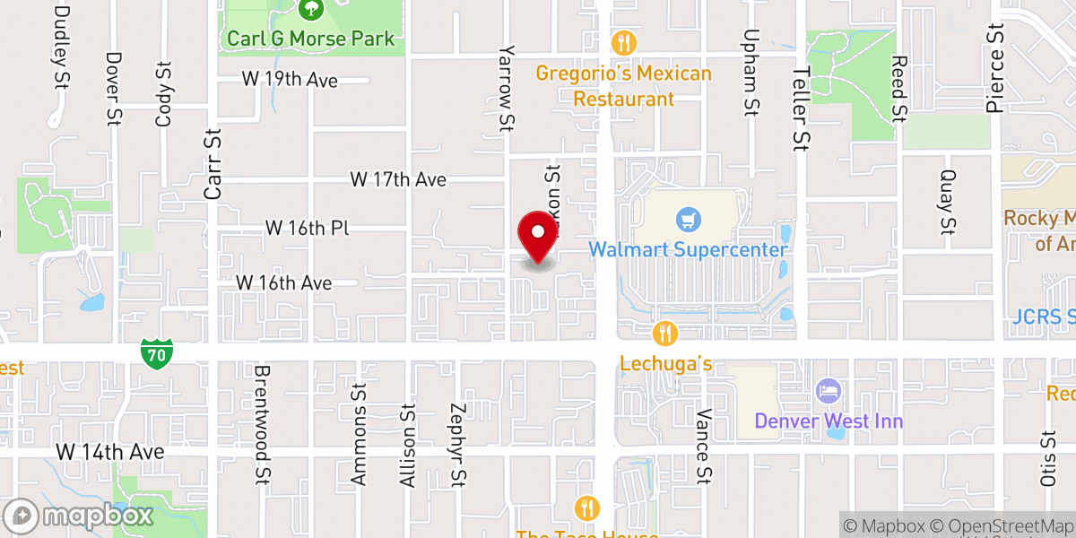 Map showing location of Spirit of Hope Christian Church